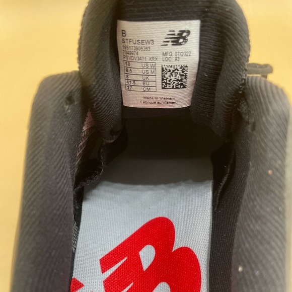 Sz 10 New Balance Women FuelCell FUSE v3 Turf Trainer Wht/Blk Softball Shoe NEW - Picture 8 of 9